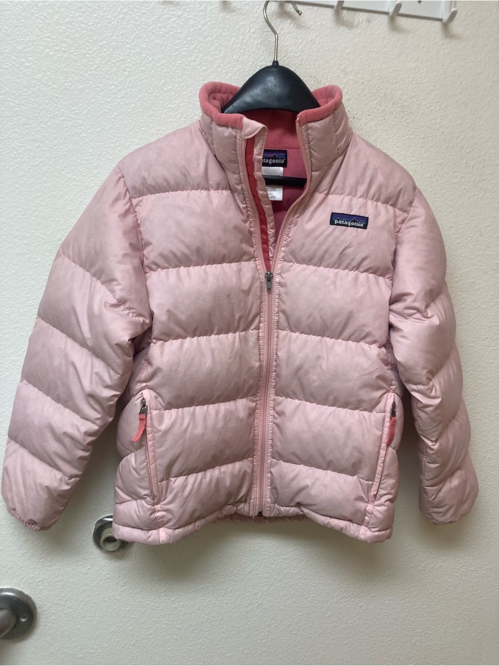 PATAGONIA Pink Goose Down Puffer Jacket Kids Size M (10)
